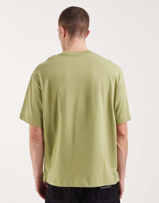 Timberland – Dunstan River – Kurzärmliges T-Shirt in Salbeigrün, 4 von 5