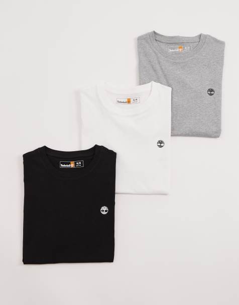 Timberland - Dunstan River - Set van 3 T-shirts in multi - view 1