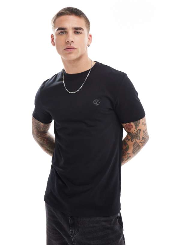 Timberland - dunstan river small logo t-shirt in black