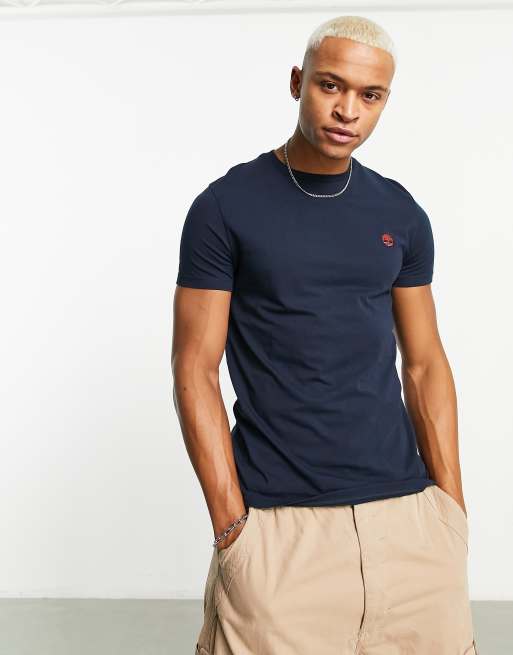 Timberland dunstan river small slim navy in | ASOS fit t-shirt logo