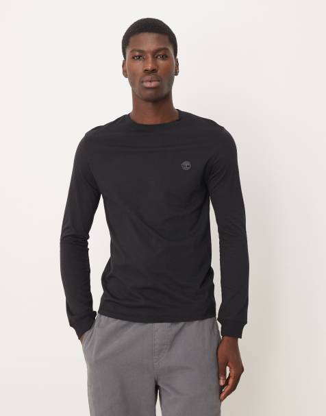 Timberland – Dunstan River – T-Shirt in Schwarz/Grau - view 1
