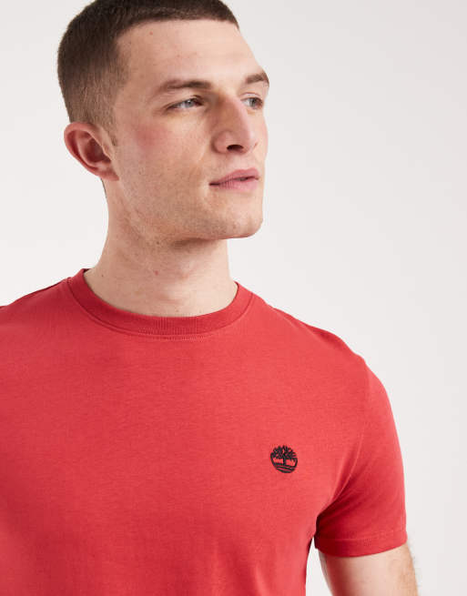 Timberland - Dunstan River - T-shirt met korte mouwen in rood, 3 van 5