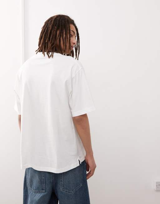 Timberland - Dunstan River - T-shirt oversize à petit logo - Blanc, 4 de 4