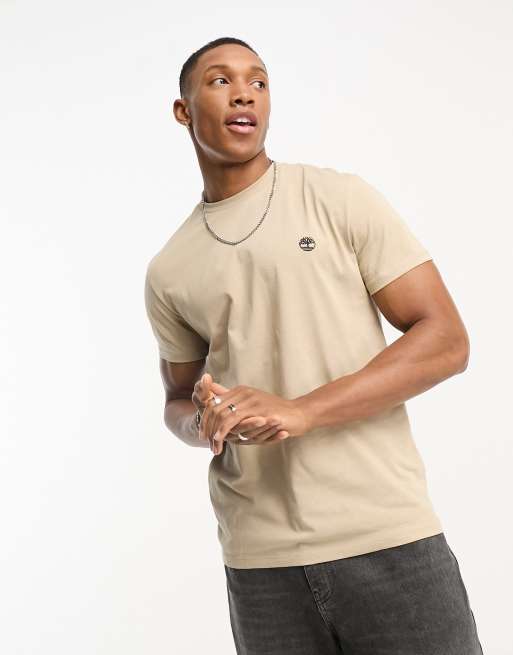 Timberland - Dunstan River - T-shirt slim à petit logo - Beige