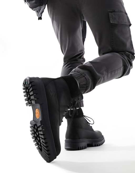 Timberland Elevated Premium laarzen van 6 inch van volnerf leer in zwart