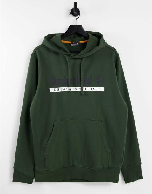 Timberland Established 1973 hoodie in dark green