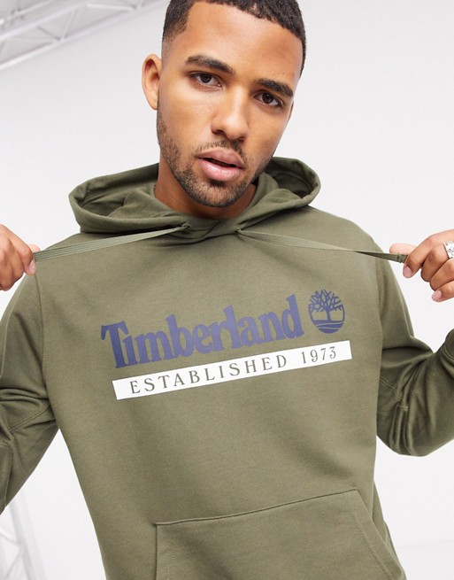 Timberland Established 1973 hoodie in dark green
