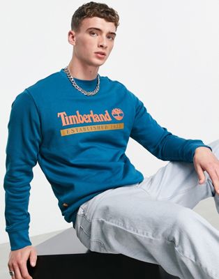 Timberland Established 1973 sweatshirt in blue