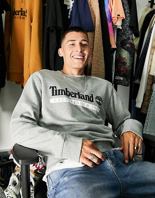 Timberland Established 1973 sweatshirt in grey