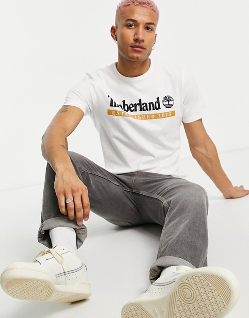 Timberland Established 1973 t-shirt in white
