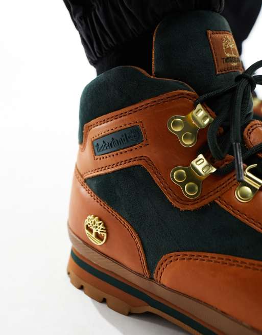 Timberland – Euro – Bruna vandringskängor i kornigt läder, 2 av 4