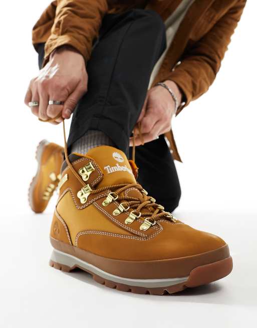 Voorouder onpeilbaar Gezamenlijke selectie Timberland Euro Hiker boot in brown | ASOS