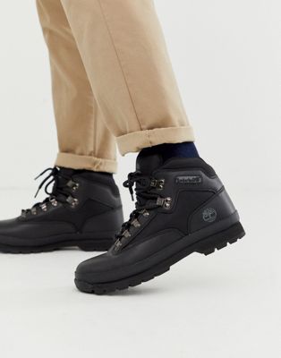 black timberland euro hiker boots