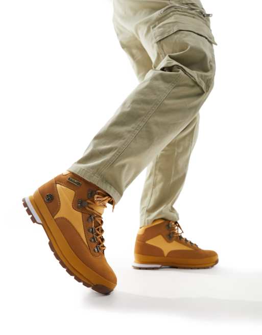 Timberland euro hiker boots in wheat nubuck leather