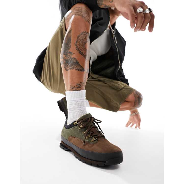 Timberland Euro Hiker Bottines basses en cuir nubuck Vert