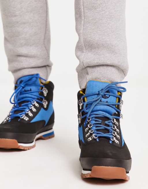 Black and shop blue timberland boots