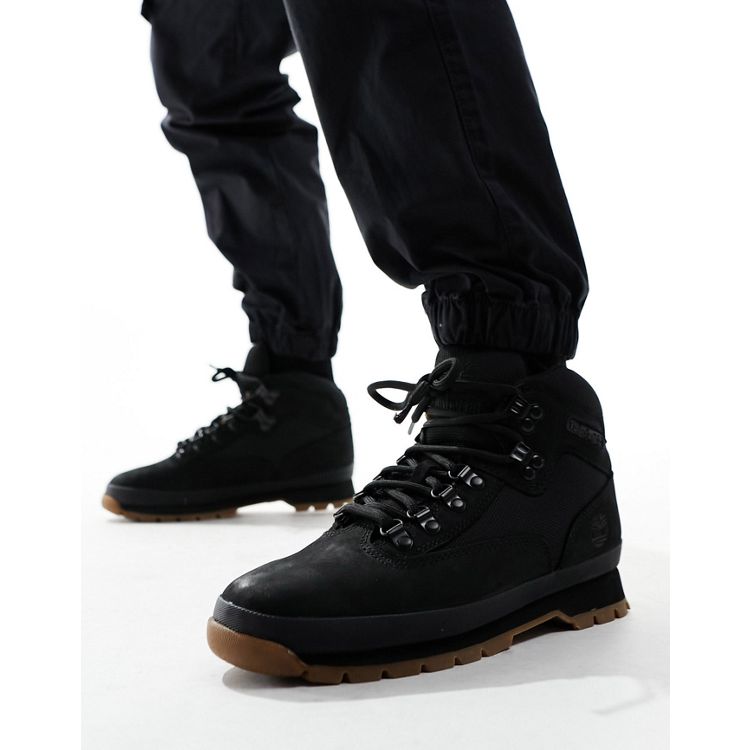 Timberland Euro Hiker F/L boots in black | ASOS