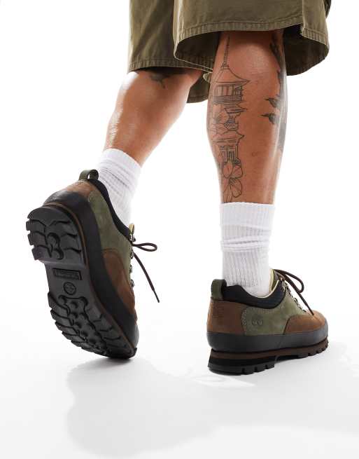 Timberland - Euro Hiker - Lave støvler i mørkegrønt nubuck-læder, 4 af 4