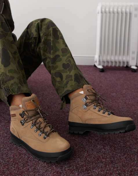 Timberland euro hiker mid lace up boot medium beige nubuck