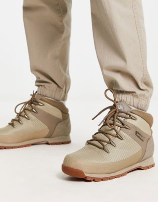 Timberland euro sprint boots in brown knit