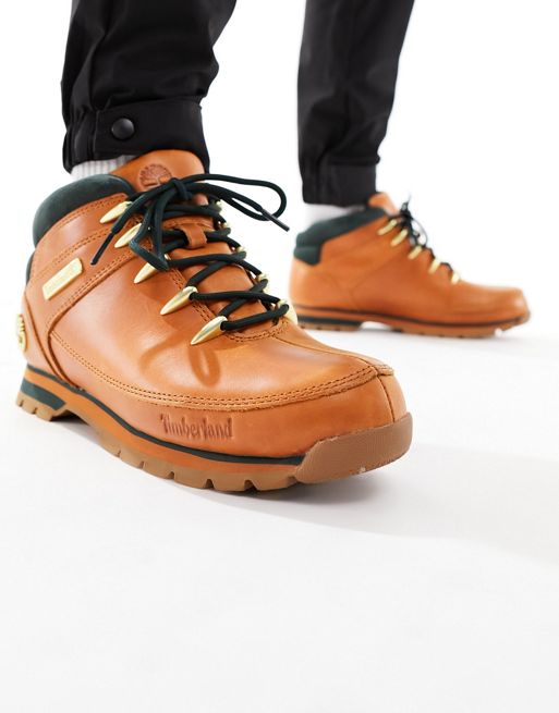 Timberland euro sprint hiker boots in brown full grain leather | ASOS
