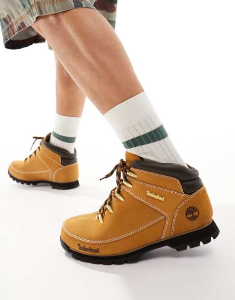 Timberland euro sprint hiker boots in wheat nubuck - view 1