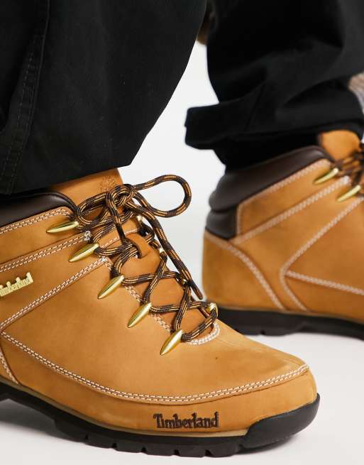 de primera categoría Matemáticas Nevada Timberland Euro Sprint Hiker boots in wheat tan | ASOS