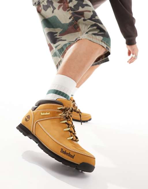 Timberland - Euro Sprint - Scarponcini da trekking color grano in nabuk, 2 di 4