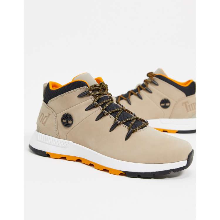 Timberland euro sprint trekker mid boots in beige ASOS