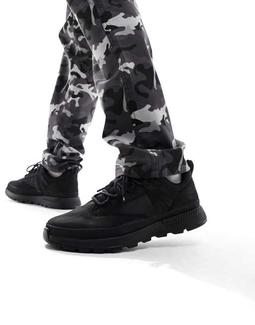 Timberland Euro Trekker low sneakers in black nubuck leather 