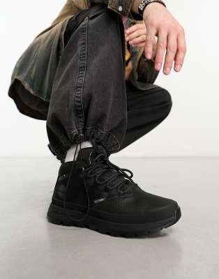 Timberland euro trekker super ox boots in triple black