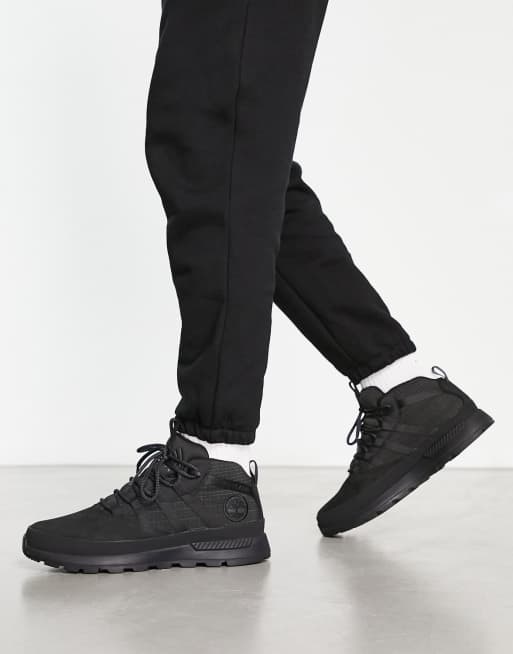 Black timberland deals trainer boots