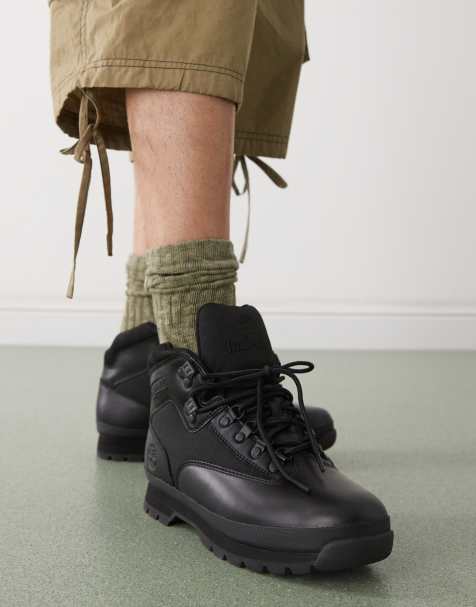 Timberland – Euro – Wanderstiefel aus Nubukleder in Schwarz - view 1