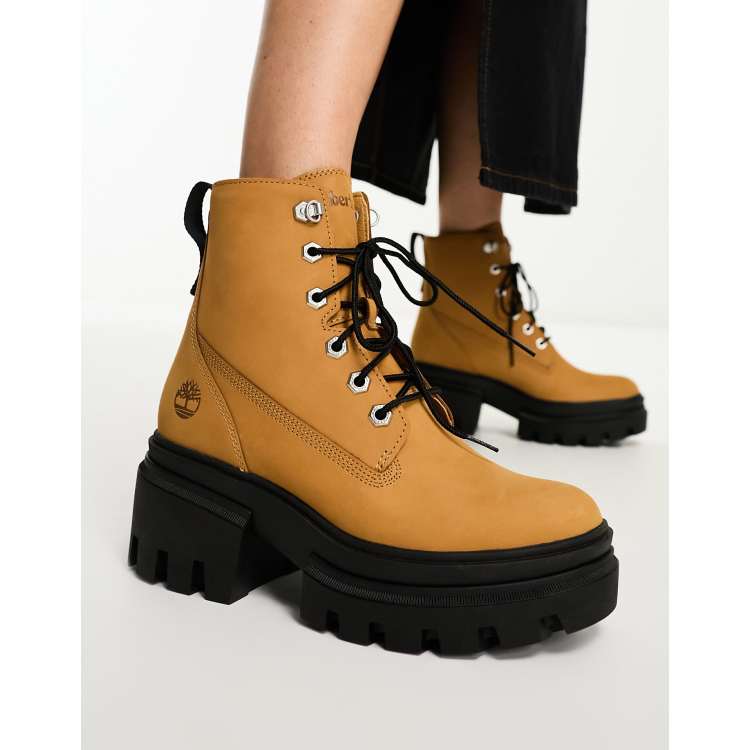 Timberland lace up hot sale boots