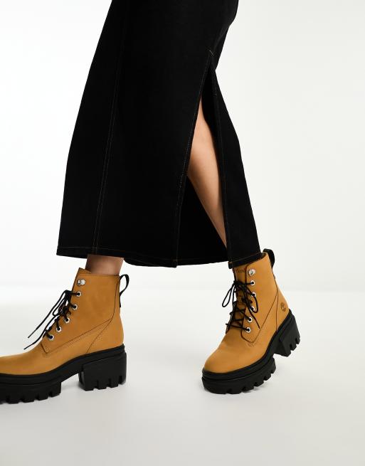 Lace up boots deals timberland