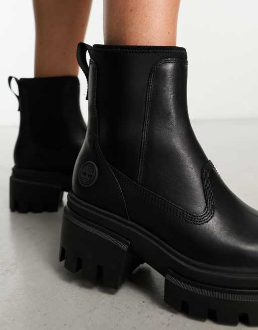 Timberland – Everleigh – Czarne sztyblety ze skóry licowej, 2 z 4