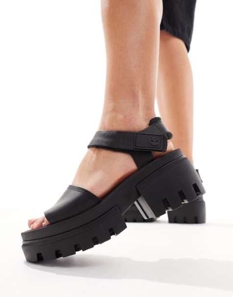Timberland - Everleigh - Sandali neri con suola platform - view 1