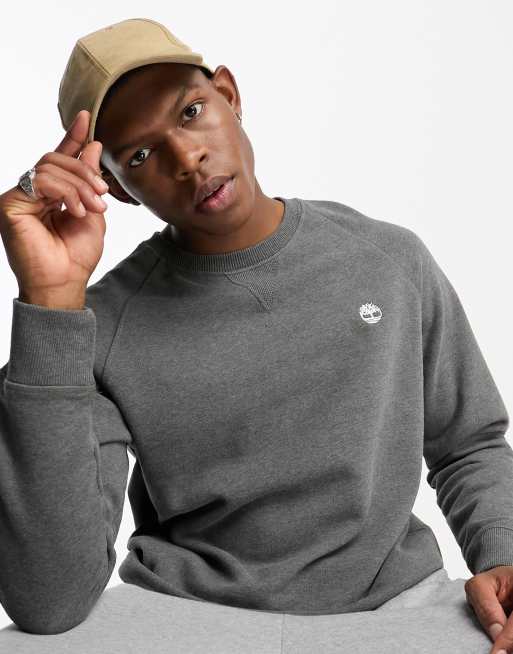 Timberland – Exeter River – Grå sweatshirt med borstat material