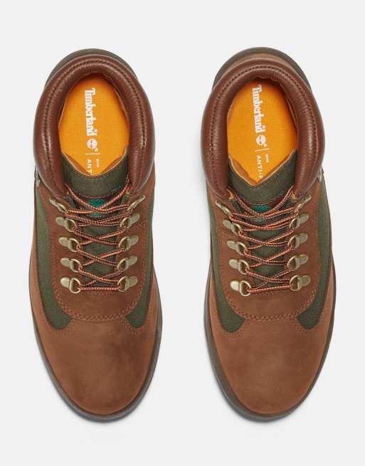 Timberland - Field - Halfhoge waterbestendige veterlaarzen in chocoladebruin, 3 van 4