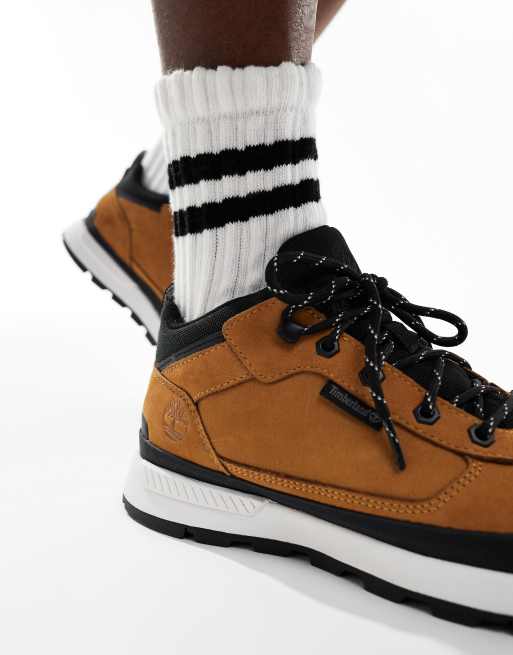 Timberland – Field Trekker – Flache Schnürsneaker in Weizenbraun, 3 von 5