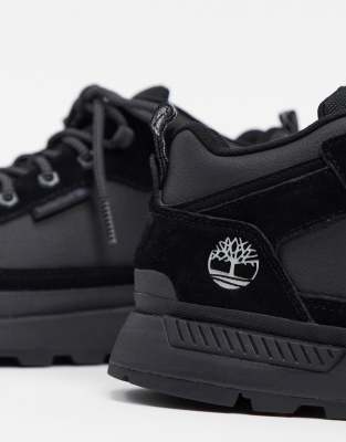 timberland field trekker low boots in black