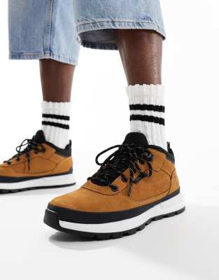 Timberland field trekker low lace up sneaker in wheat - view 1