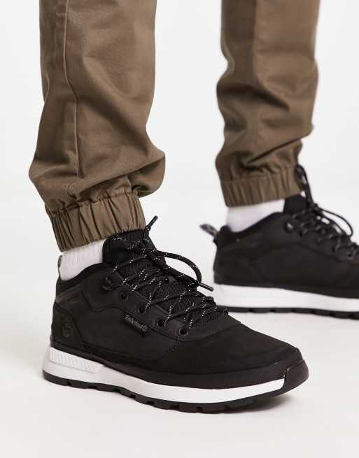 Timberland field trekker low trainers in black nubuck leather | ASOS