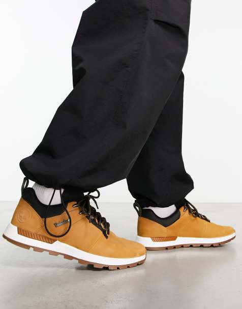 Timberland field trekker low trainers in wheat nubuck