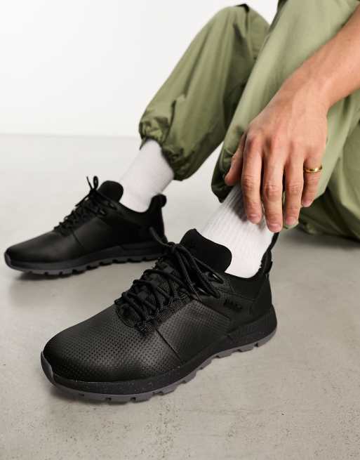 Timberland – Field Trekker – Sneaker in Triple-Schwarz mit niedrigem Schaft
