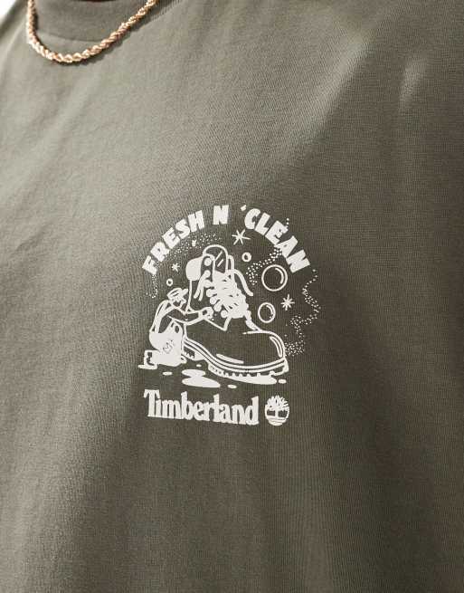 Timberland Fresh and Clean t-shirt in green - Exclusive to ASOS, 3 of 4