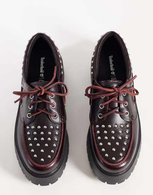 Timberland full grain boat shoe in burgundy, 2 of 4