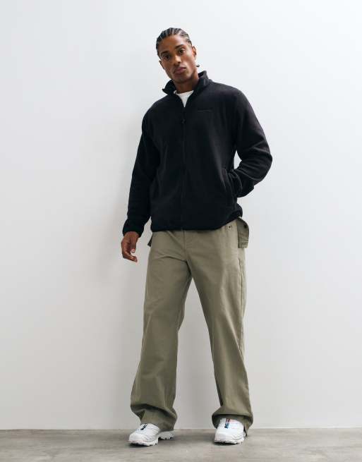 Timberland Full zip polar fleece in black, 3 of 5