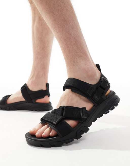 Timberland Garrison Trail sandals in black | ASOS