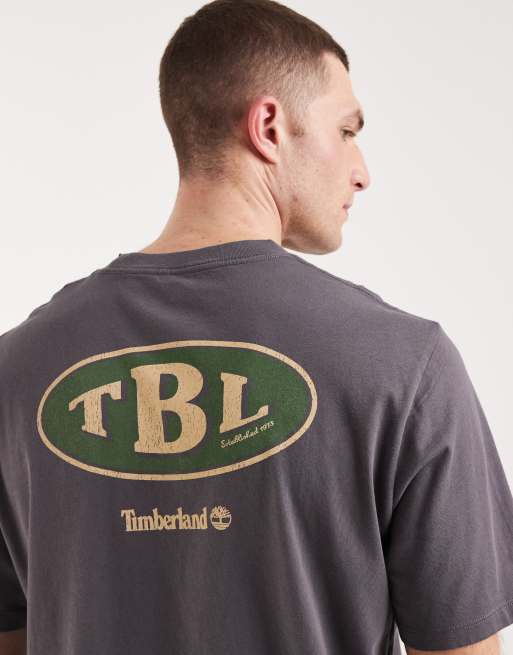 Timberland Gas station back graphic tee in blackened pearl, 3 of 5